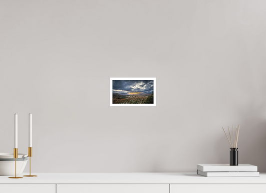 6.9 x 4″, Matte Prints for shopfy The Road Out of Yosemite – Sunset Stormy Portrait Fine Art Print | National Park Landscape Photography
