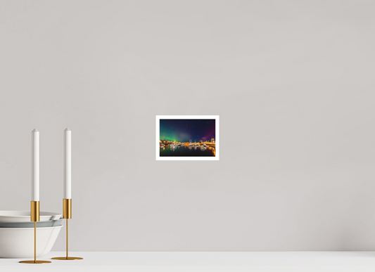 6 x 4″, Matte Prints for shopfy October 10, 2024 Northern Lights over Motif #1 Rockport, Massachusetts – Landscape Mode Astrophotography