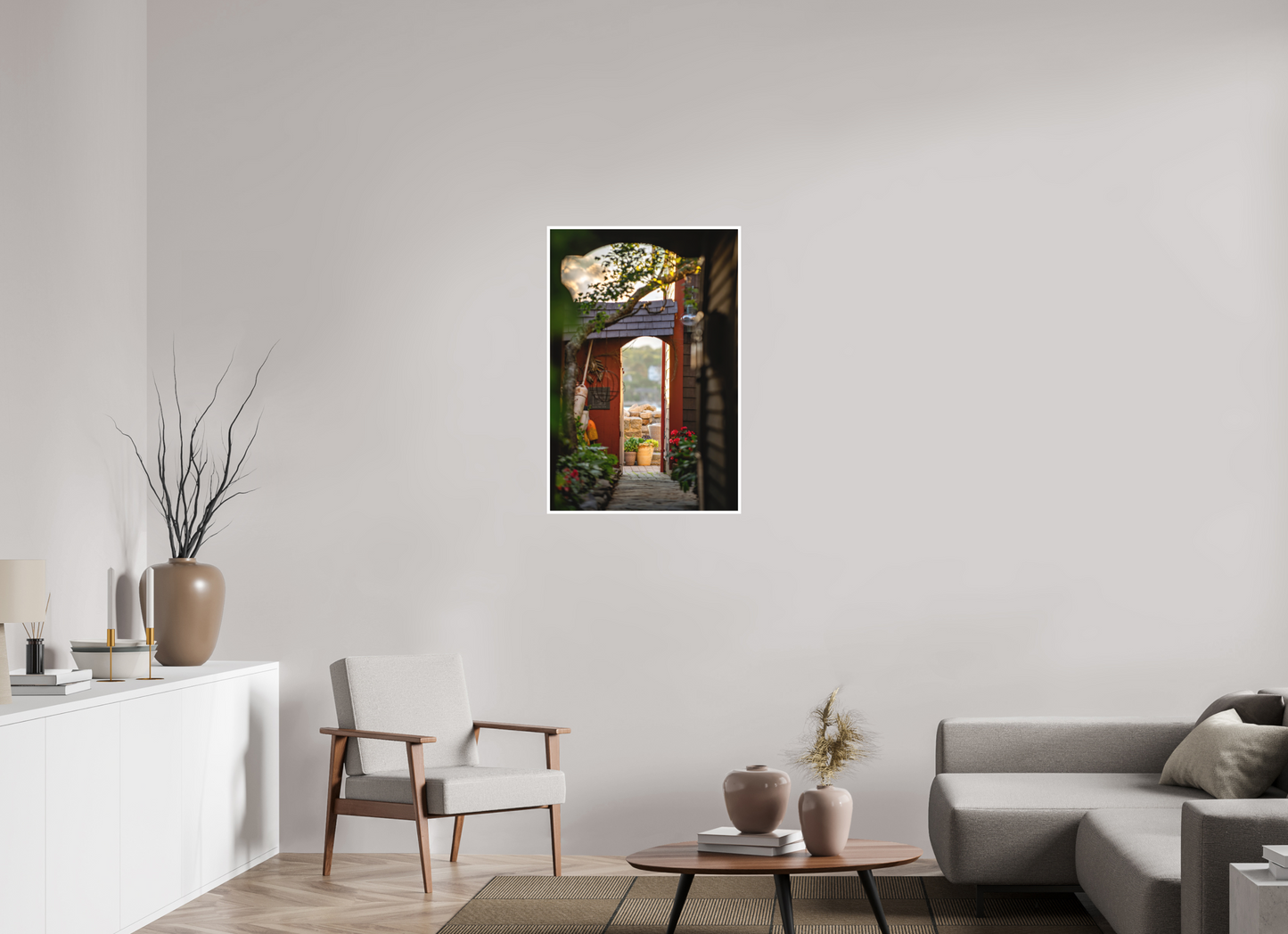 24 x 36″, Matte Prints for shopfy Hallway of Bearskin Neck – Rockport MA Coastal Photography Print | New England Seaside Town Wall Art