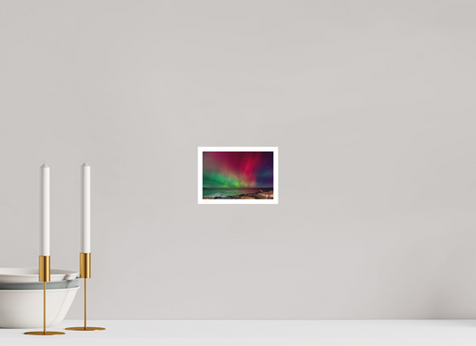 6 x 4″, Matte Prints for shopfy Stars & Northern Lights Over Rockport MA – October 10, 2024 Fine Art Print | Aurora Borealis Night Sky Photography