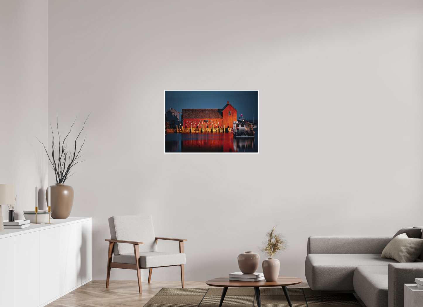 36 x 24″, Matte Prints for shopfy Motif #1 at Night – Rockport MA Fine Art Print | New England Coastal Landmark Photography Wall Art