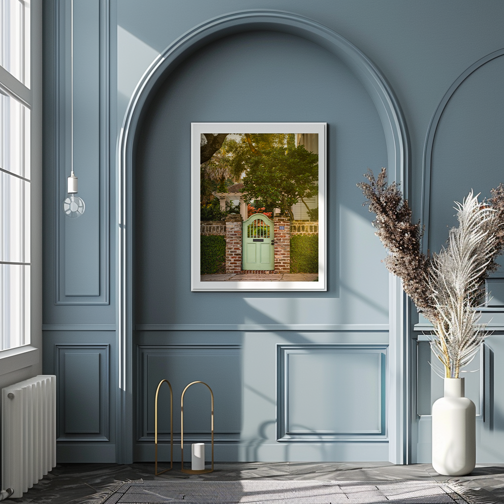 Sage Green Door | SOUTH CAROLINA - Landscape Fine Art Photography Print