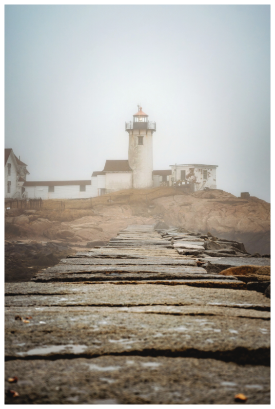Main image Dog Bar Lighthouse – Foggy Gloucester MA Coastal Photography Print | New England Nautical Wall Art