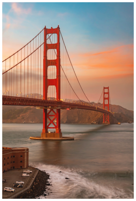 Main image Golden Gate Bridge Sunset – San Francisco Fine Art Photography Print | Cityscape Wall Décor