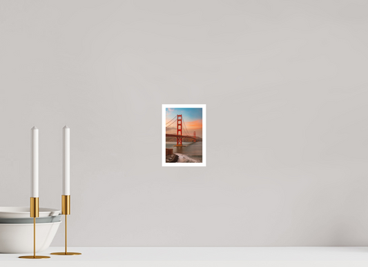 4 x 6″, Matte Prints for shopfy Golden Gate Bridge Sunset – San Francisco Fine Art Photography Print | Cityscape Wall Décor
