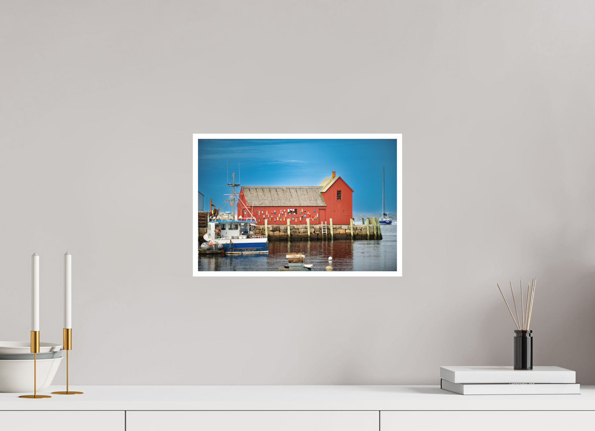 15 x 10″, Matte Prints for shopfy Motif #1 Rockport MA – Daytime Fine Art Print | New England Coastal Landmark Photography Wall Art