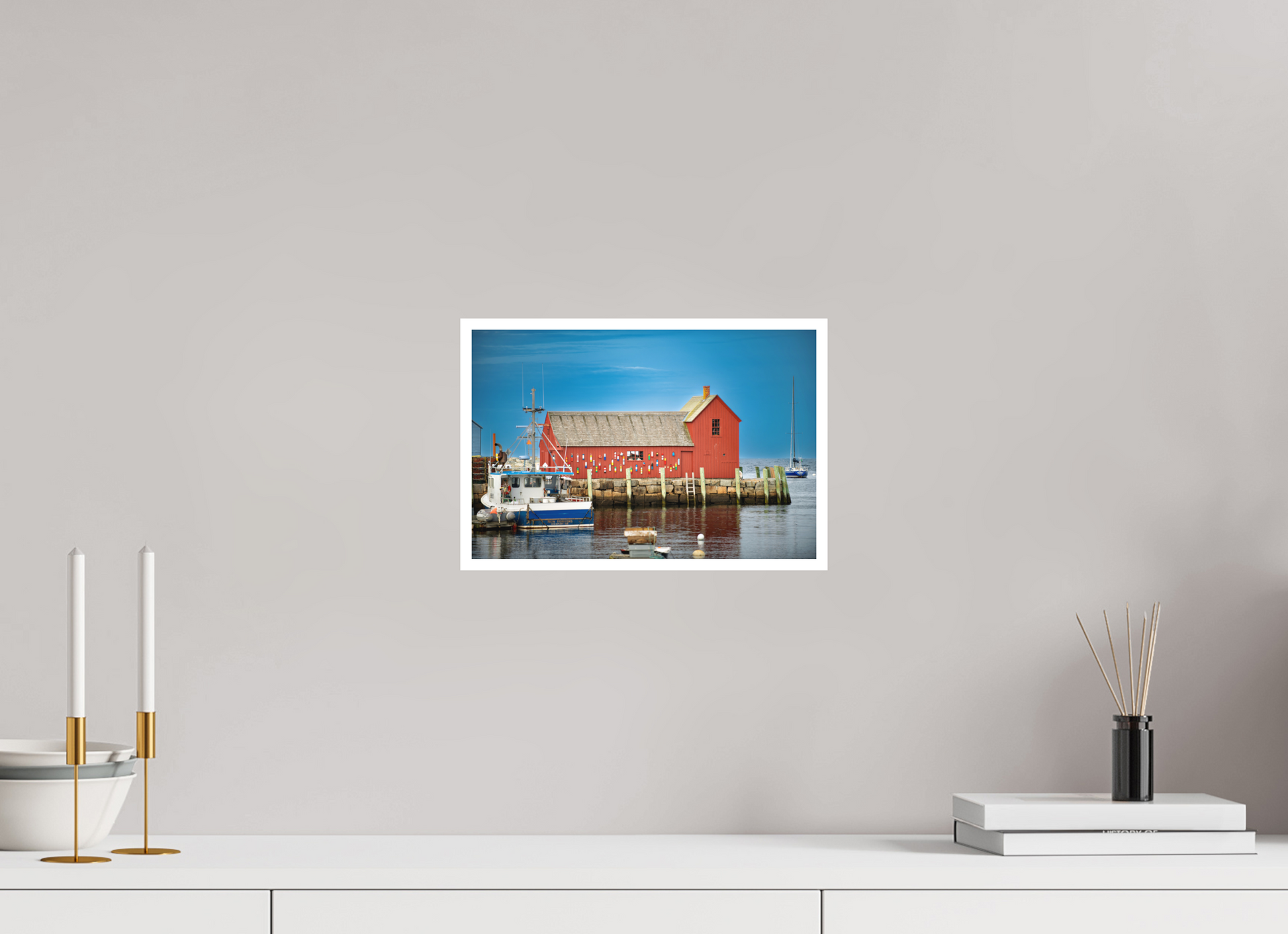 12 x 8″, Matte Prints for shopfy Motif #1 Rockport MA – Daytime Fine Art Print | New England Coastal Landmark Photography Wall Art