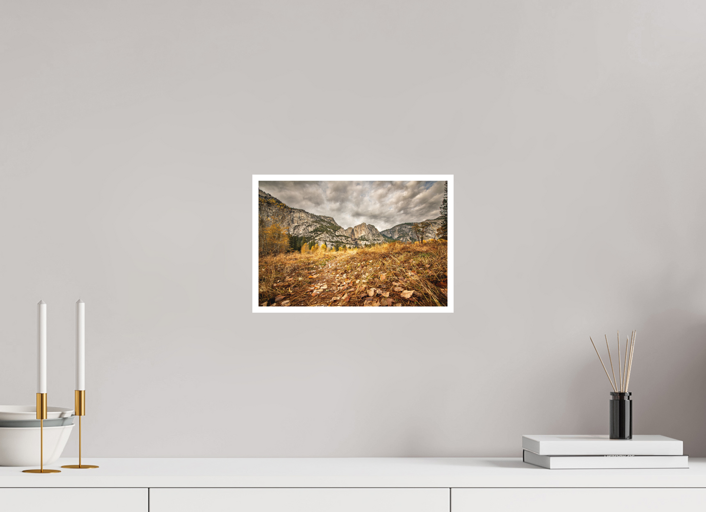 12 x 8″, Matte Prints for shopfy Yosemite Stormy Skies Over Trail – National Park Fine Art Print | Dramatic Landscape Photography Wall Art
