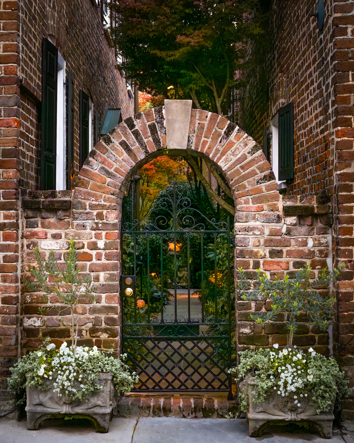 Brick Archway and Iron Gate  | SOUTH CAROLINA - Landscape Fine Art Photography Print
