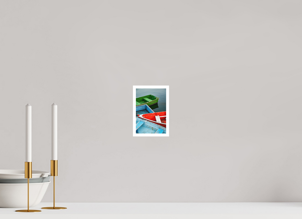 4 x 6″, Matte Prints for shopfy 4 Row Boats in Rockport Harbor Rockport, MA New England Coastal Towns