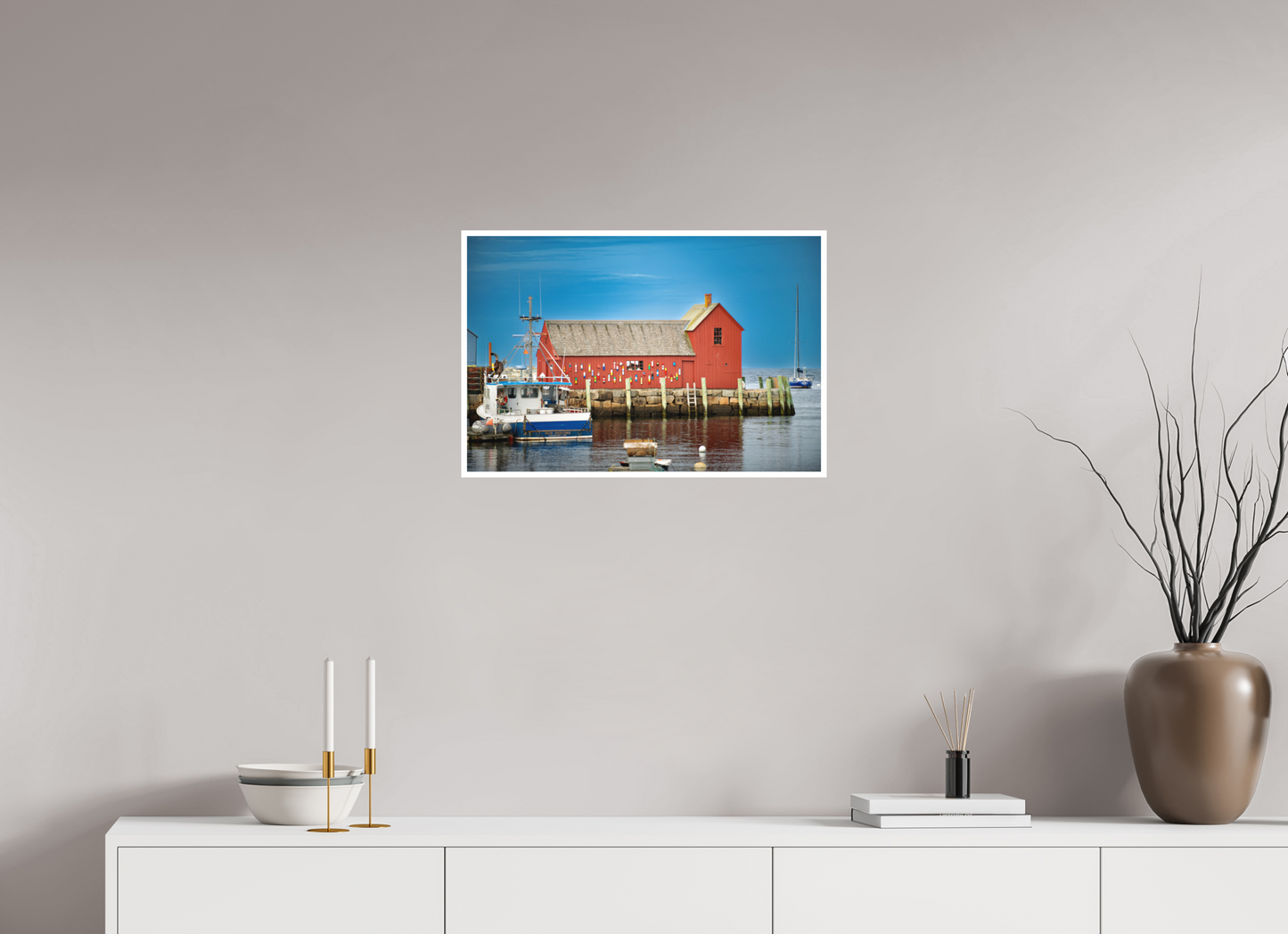 24 x 16″, Matte Prints for shopfy Motif #1 Rockport MA – Daytime Fine Art Print | New England Coastal Landmark Photography Wall Art