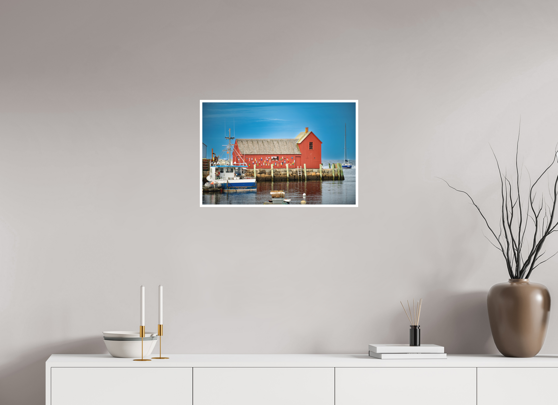24 x 16″, Matte Prints for shopfy Motif #1 Rockport MA – Daytime Fine Art Print | New England Coastal Landmark Photography Wall Art