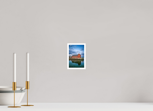 4 x 6″, Matte Prints for shopfy Motif #1 at Sunset – Golden Hour Rockport MA Harbor | New England Coastal Wall Art (2025 Photograph)