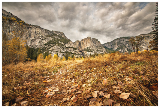 Main image Yosemite Stormy Skies Over Trail – National Park Fine Art Print | Dramatic Landscape Photography Wall Art