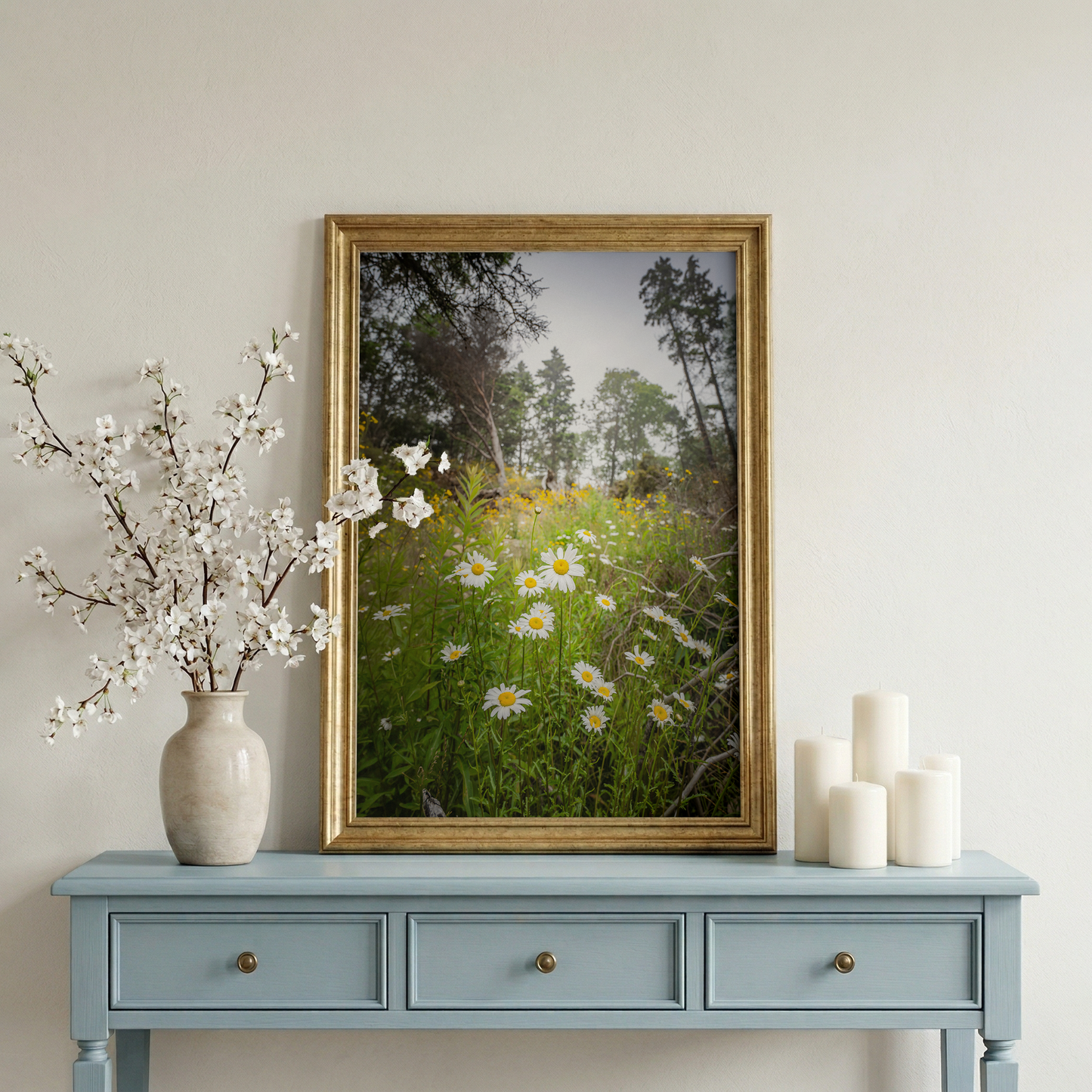 Wild Maine Daisies | Bar Harbor Maine Coastal Landscape Fine Art Photography Print