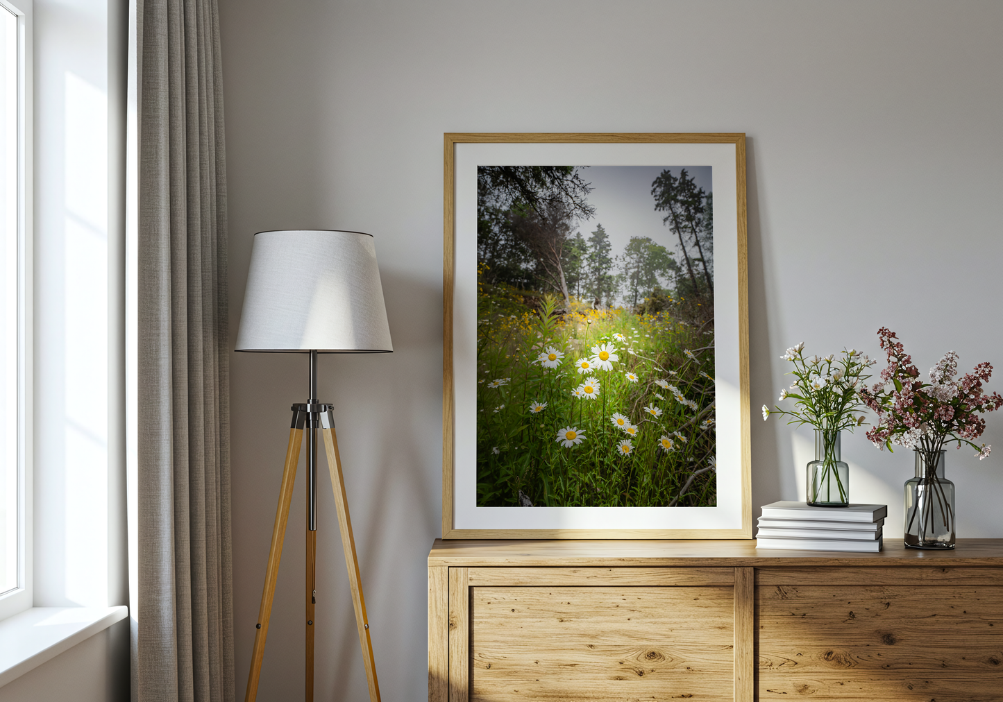 Wild Maine Daisies | Bar Harbor Maine Coastal Landscape Fine Art Photography Print