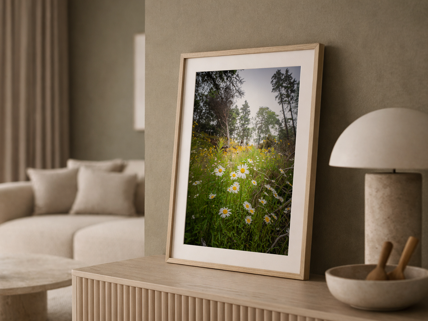 Wild Maine Daisies | Bar Harbor Maine Coastal Landscape Fine Art Photography Print