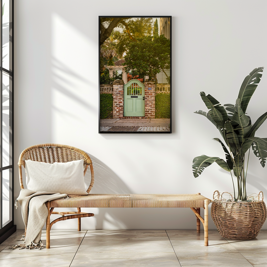 Sage Green Door | SOUTH CAROLINA - Landscape Fine Art Photography Print