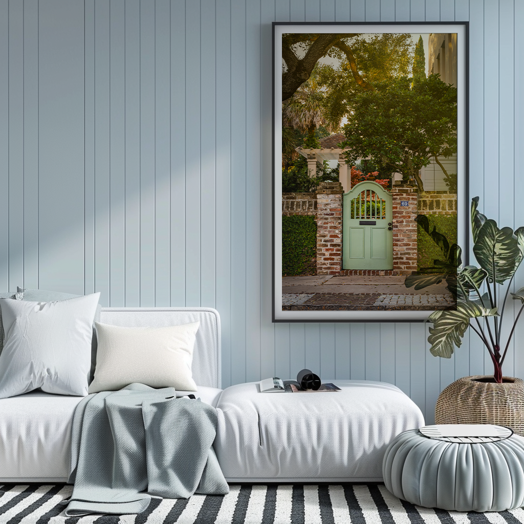 Sage Green Door | SOUTH CAROLINA - Landscape Fine Art Photography Print